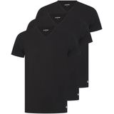V-Hals T-Shirt Set van 3 - Zwart - Heren