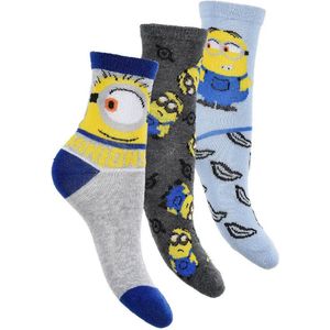 Minions - Sokken - 3 Paar - Maat 23-26