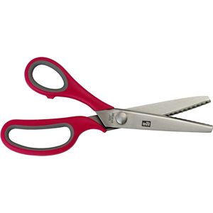 - Roestvrij Stalen Kartelschaar (23cm) - Rood, 1 paar