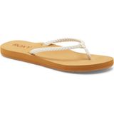 Roxy - Costas - Strand Teenslippers - Gevlochten Synthetisch Leer - Zacht EVA Voetbed