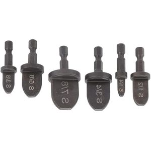 6-delige Koperen Pijp Smeden Boor Kit - Zeskant Handvat Buise Expander Set met Leiding Affakkelen Tool - Airconditioner Onderhoud Onderdelen 7/8in 3/4in 5/8in 1/2in 3/8in 1/4in
