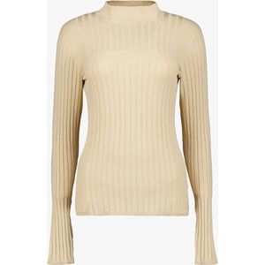 TwoDay dames rib trui beige - Maat S