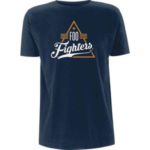 Foo Fighters Heren Tshirt -2XL- Triangle Blauw