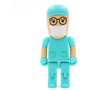 Ulticool USB stick Dokter 64GB (USB 3.0 hoge snelheid) - verpleegkundige cadeau - verpleegster geneeskunde nurse anatomie zuster zorg ziekenhuis beterschap - grappige gadgets