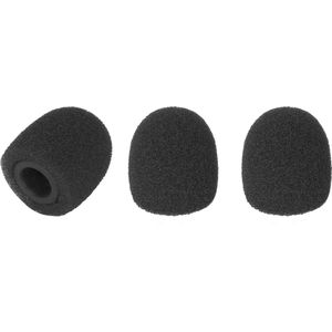 Comica anti-slip plopkap voor speldmicrofoon CVM-WS1 — Geschikt voor speldmicrofoons — Anti-slip bevestiging — 3 stuks — Zwart