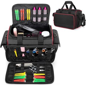 Kapperskoffer - Kapperstas - Visagie - Cosmetica Organizer - Zwart