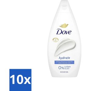 Dove Hydrate - Douchegel - Sulfaatvrij - 250 ml - Bulkverpakking - 10 stuks