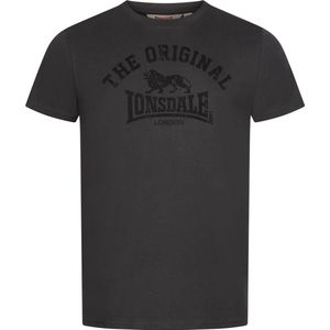 Lonsdale - Original T-Shirt - Antraciet/Zwart - Normale Passform