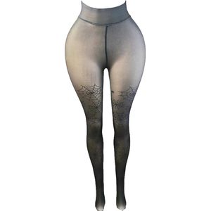 BamBella ® - Panty - onesize - Dikke winter maillot fleece thermo pantys Dames - Onesize - lingerie zwart halloween gothic