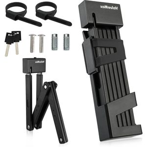 Vouwslot met Houder Fietsslot van Gehard Staal Klapslot 100cm Lang - Sleutels - Stalen Segmenten - E-bike Fiets Motorfiets Mountainbike