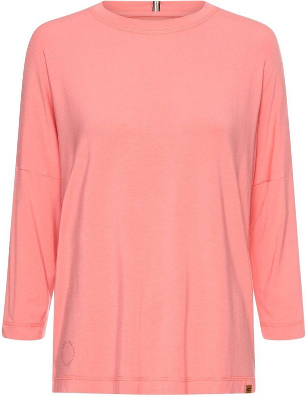 camel active - Shirt - Bes - Lange Mouwen - Ronde Hals