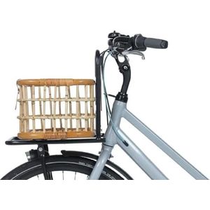 Fietskrat Rotan Green Life Medium Voorop Natural Bruin Met Snelle Bevestiging Fietskrat