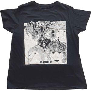 The Beatles - Revolver Album Cover Dames T-shirt - XL - Zwart