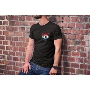 Hooligan H T-shirt – Nederlands Design in Rood, Wit en Blauw - Unisex Maat XXL