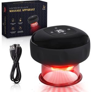 LUXIER Elektrische Cellulite Massage Apparaat - 12 Standen en Temperaturen - Full Body - Cupping Cups Set Massage - Cellulite Cups - Hijama Cups - Anti Cellulitis