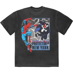 Marvel Spider-Man - Protector Of New York Heren T-shirt - M - Zwart