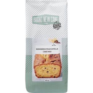 BrandNewCake® Bananen-Straciatella cake-mix 400gr - Bakmix