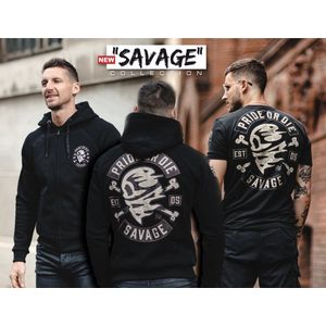 Hoodie PRiDEorDiE SAVAGE Zwart - S