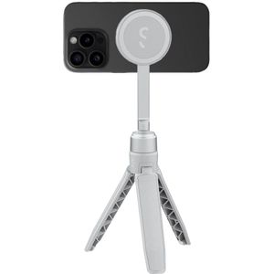 Shiftcam SnapStand Mini – Compatibel met MagSafe – Kantelbare kop voor flexibele positionering – Bluetooth afstandsbediening tot 10 meter - Grijs