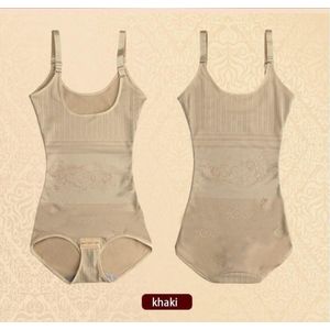 Corrigerend ondergoed voor Vrouwen Khaki - XL -Postnataal Postpartum Afslanken Ondergoed Shaper Herstellen Bodysuit Shapewear - Taille Buik en Billen Hot