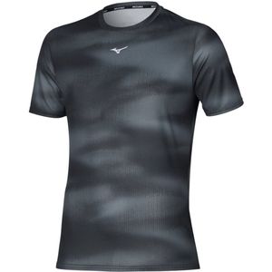Mizuno - CORE GRAPHIC T-SHIRT - Zwart - Heren T-shirt