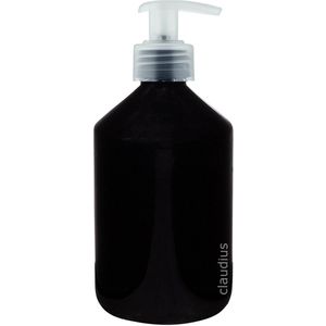 Lege Plastic Fles 500 ml zwart met Transparante pomp - set van 10 stuks - navulbaar - leeg