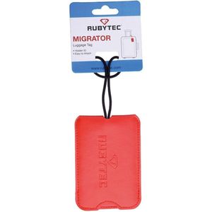 Rubytec Luggage Tag - Bagagelabel - rood