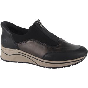 Rieker - N9553 - Instappers - Zwart - Antiek