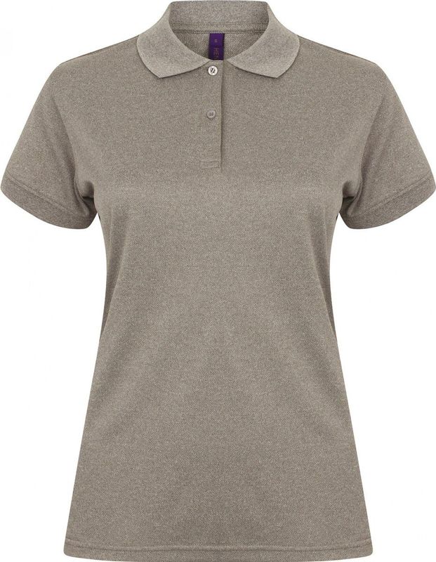 Henbury - H476 - Poloshirt - Heather Grey