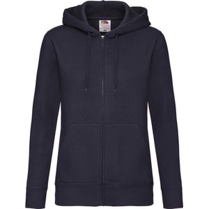 Fruit Of The Loom Vrouwen Dames-Fit sweatshirt met capuchon (Donker Marine)