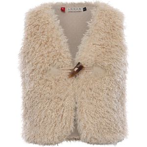 LOOXS Little 2301-7010-065 Meisjes Sweater/Vest - Maat 116/128 - ecru van 100% polyester