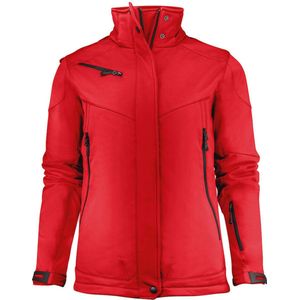 Printer - SOFTSHELL JACKET SKELETON LADY 2261041 - Rood - Gevoerde Softshell met Afneembare Capuchon