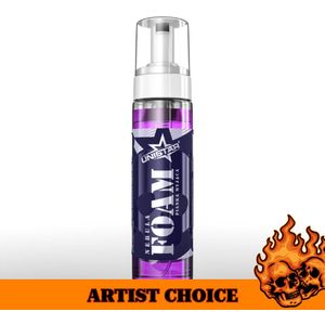 Unistar - Nebula Foam Anaesthetic 200ml | Green Tattoo Soap | Milde Professionele Groene Tatoeage Zeep | Verzorgd, Reinigt, Kalmeert & Hersteld Tattoo Wond | Reiniging | Nazorg | Aftercare | Tattoocare | Verzorging | PMU, Permanente Make-Up, Beauty