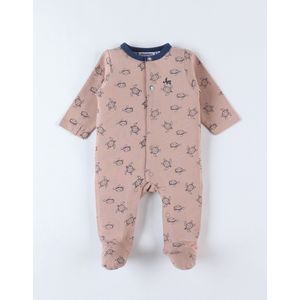 Noukie's - Pyjama - Beige / marine - Turtle - 3 maand 62