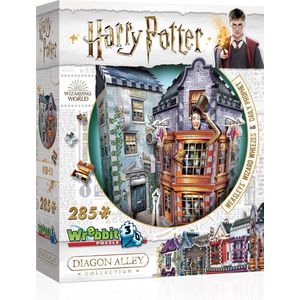 Wrebbit 3D puzzel - Harry Potter - Weasleys Wizard Wheezes and Daily Prophet - 285 stuks