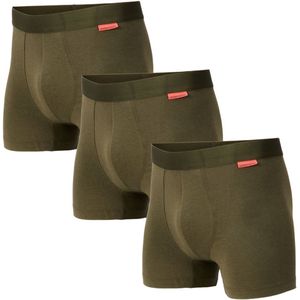 Undiemeister Boxershort Heren - Highland Moss (Groen) - 3-Pack - Mellowood Tencel - Ademend, Anti-Bacterieel & Naadloos Ondergoed - Premium Onderbroeken Heren - Maat M