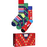 Happy Socks Dames Heren Sokken Sweater Giftbox Kerstsokken 3-Pack - Maat 36-40