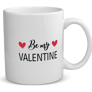 Akyol - be my valentine koffiemok - theemok - Valentijnsdag - iemand die liefde wilt geven aan een ander - valentijnsdag - cadeau voor vriend/vriendin - verjaardagscadeau - kado - geschenk - gift - verrassing - valentijnscadeautje - 350 ML inhoud