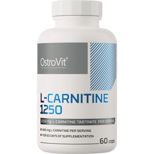 OstroVit - L-Carnitine 1250mg - 60 capsules - Hoge dosis - Laboratory-confirmed quality - FatBurner - Afvallen - Supplements