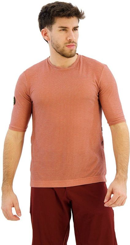 Santini - Stone Delta - Technisch T-shirt - Beige - Voor Dames