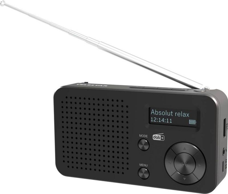 Telestar - TELESTAR TOP 100 - Draagbare Radio - Zwart - DAB+ VHF Bluetooth USB Acculaadfunctie