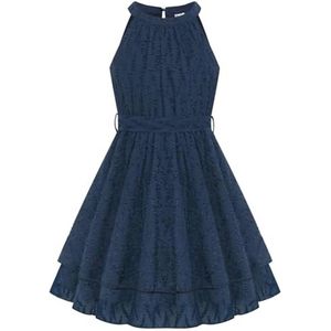 Meisjesjurk mouwloos voor 6-14 jaar - Feestelijke A-lijn jurk voor eerste schooldag, zomer en bruiloft