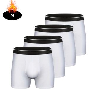 Nivard Onderbroeken Heren - Boxershort - Ondergoed - Boxer - Underwear - Mannen - 4 Pack - Wit - S