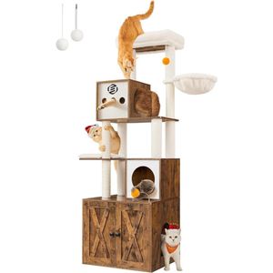 Krabpaal voor Katten - Krabpaal Grote Katten - Krabton - Krabpaal Hout