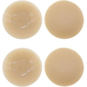 Tepelstickers - 2 paar - 8*8cm - Stevige Siliconen Tepelstickers - Herbruikbaar - Zelfklevend