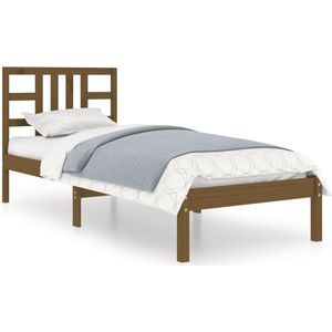 VidaXL Bedframe Massief Hout Honingbruin 100x200 cm