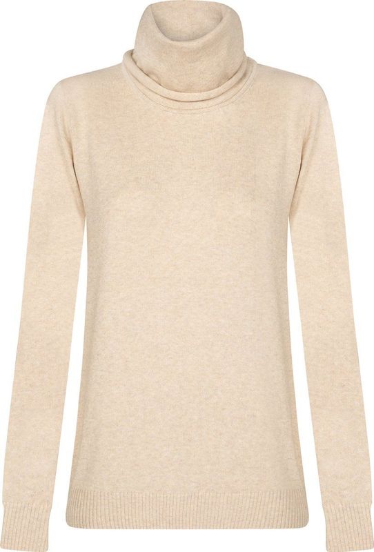 Felix Hardy Coltrui - Kabeltrui - 100% Katoen Trui Dames Beige - M