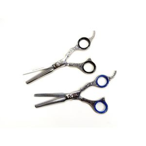 Rechtshandige kappersscharen set roestvrij Japans staal maat 6.5 inch - Kappersschaar met coupeschaar / effileerschaar