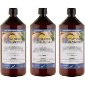 Bodylotion Fresh Ginger 1 Liter - set van 3 stuks