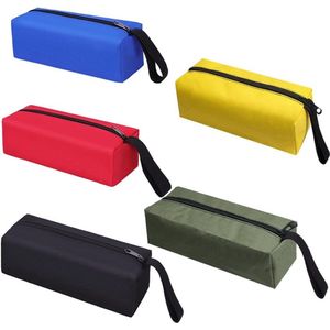 Zeildoek gereedschapstas - 5 stuks - kleine draagbare gereedschapstas - opbergzak - multifunctionele - ritssluiting - waterdicht - leeg - gereedschapstas Gereedschapsetui
